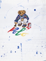 Polo Ralph Lauren PaintSplatter Polo Bear White Bucket Hat - Image 3 of 3