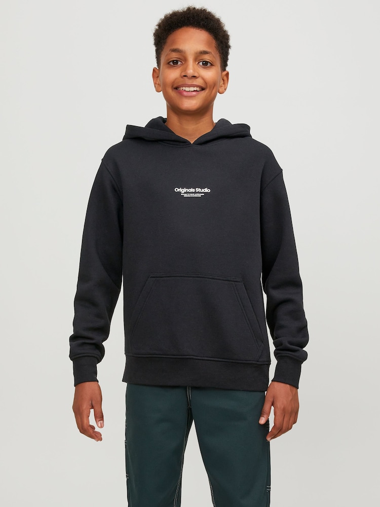 Noir - Sweat à capuche JACK & JONES Originals Studio oversize - Image 1 of 7