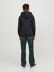 Noir - Sweat à capuche JACK & JONES Originals Studio oversize - Image 2 of 7