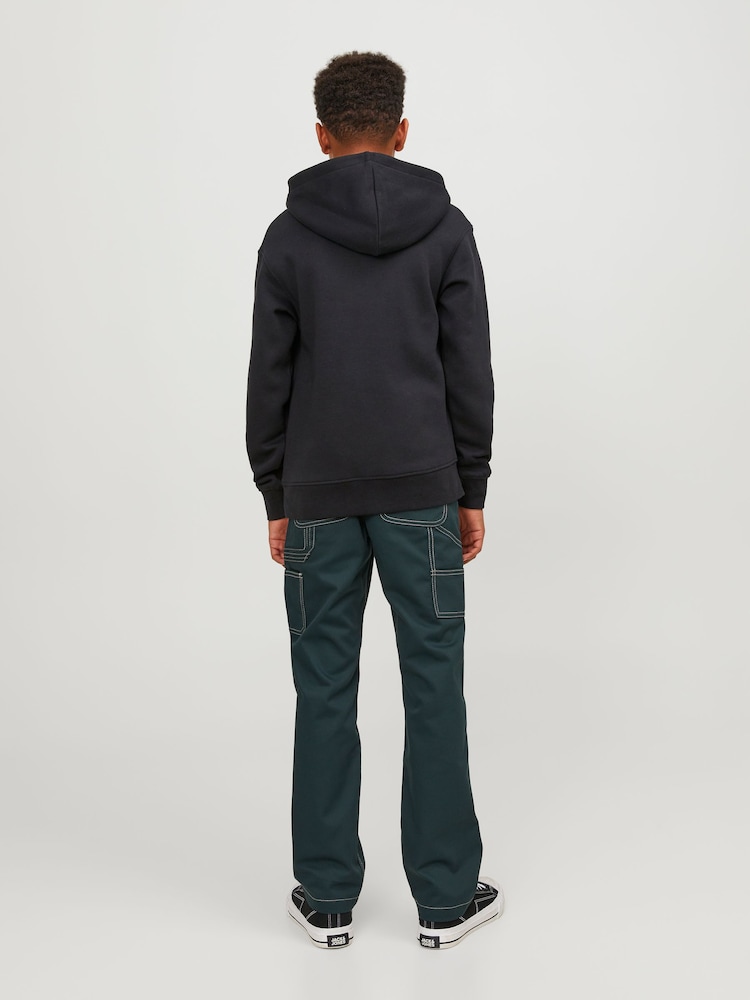 Noir - Sweat à capuche JACK & JONES Originals Studio oversize - Image 2 of 7