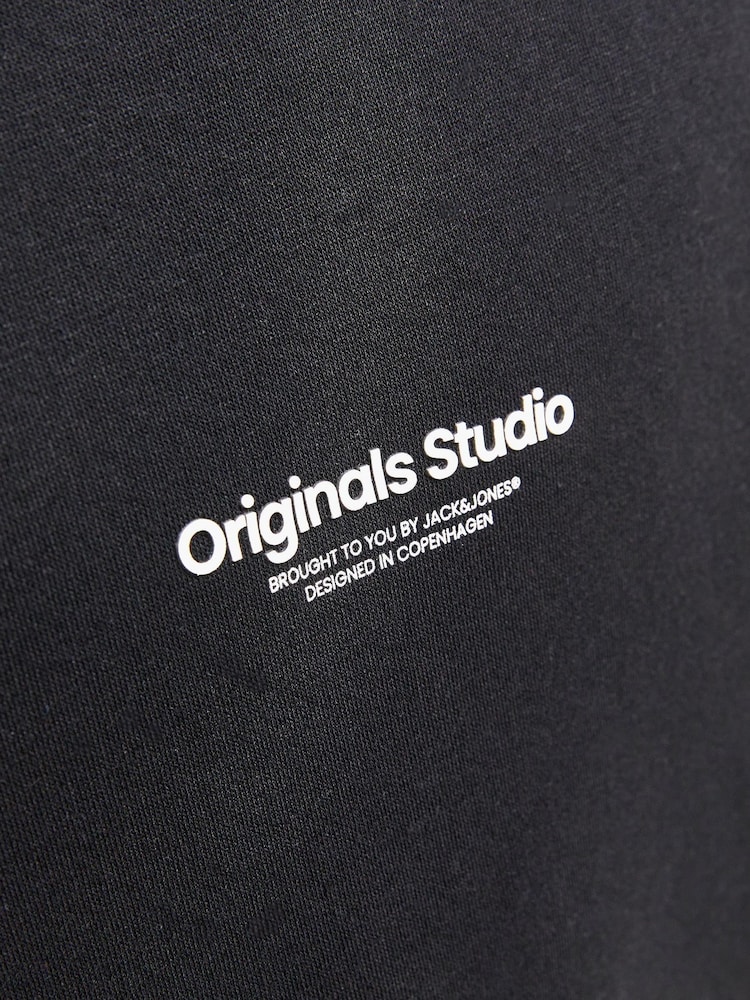 Noir - Sweat à capuche JACK & JONES Originals Studio oversize - Image 7 of 7