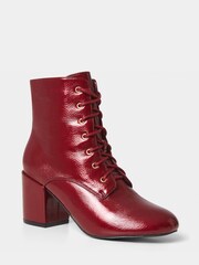 Joe Browns Red Love Letter Patent Boots - Image 2 of 4