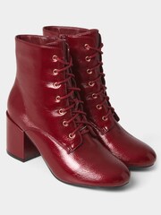 Joe Browns Red Love Letter Patent Boots - Image 3 of 4