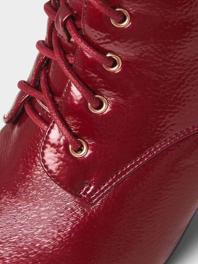 Joe Browns Red Love Letter Patent Boots - Image 4 of 4