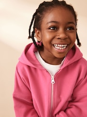 Pink Zip Through Hoodie (3-16yrs) - Image 3 of 8