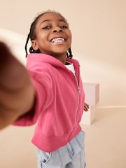 Pink Zip Through Hoodie (3-16yrs) - Image 5 of 8