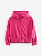 Pink Zip Through Hoodie (3-16yrs) - Image 6 of 8
