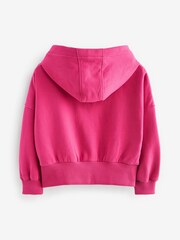 Pink Zip Through Hoodie (3-16yrs) - Image 7 of 8