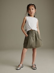 Khaki Green Cargo Skirt And T-shirt Set (3-16yrs) - Image 1 of 7