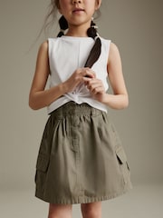 Khaki Green Cargo Skirt And T-shirt Set (3-16yrs) - Image 2 of 7