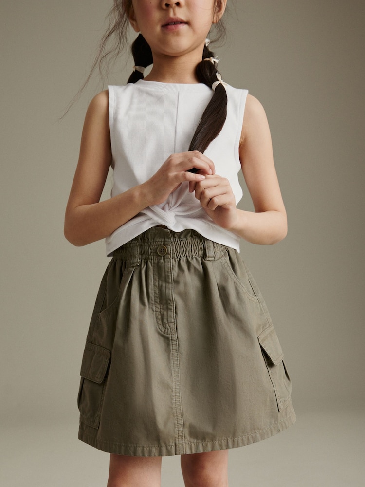 Khaki Green Cargo Skirt And T-shirt Set (3-16yrs) - Image 2 of 7
