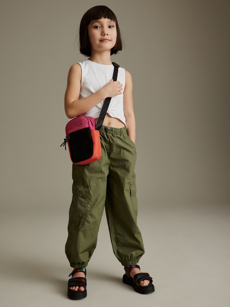 Khaki Green Jersey Top & Parchute Trouser Set (3-16yrs) - Image 1 of 8