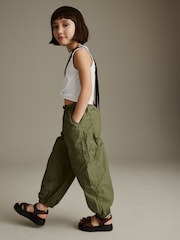 Khaki Green Jersey Top & Parchute Trouser Set (3-16yrs) - Image 4 of 8