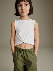 Khaki Green Jersey Top & Parchute Trouser Set (3-16yrs) - Image 5 of 8