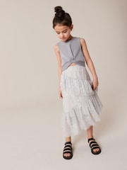 Grey Lace Maxi Skirt And Top Set (3-16yrs) - Image 2 of 5
