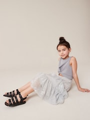 Grey Lace Maxi Skirt And Top Set (3-16yrs) - Image 3 of 5