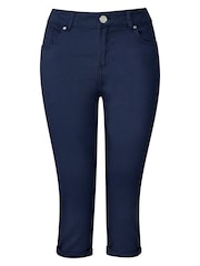 Joe Browns Blue Essentials Stretch Capri Trousers - Image 3 of 3