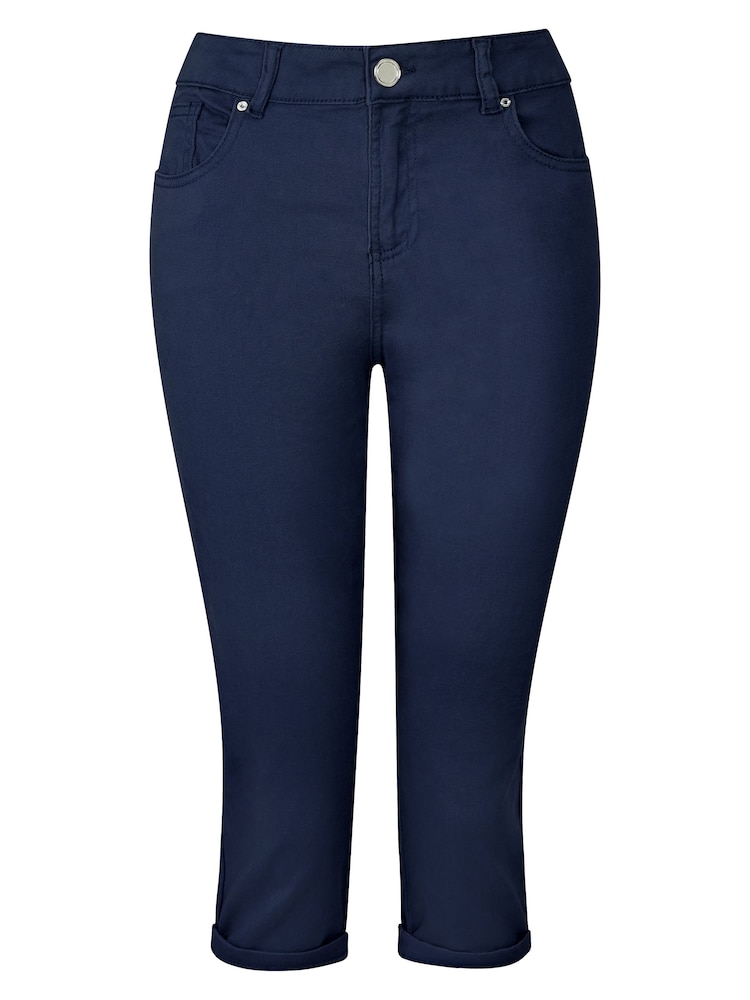 Joe Browns Blue Essentials Stretch Capri Trousers - Image 3 of 3