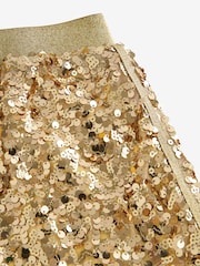 Gold A-Line Sequin Skirt (3-16yrs) - Image 6 of 6