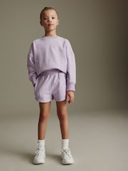 Lilac Purple Runner Jersey Shorts (3-16yrs) - Image 1 of 5