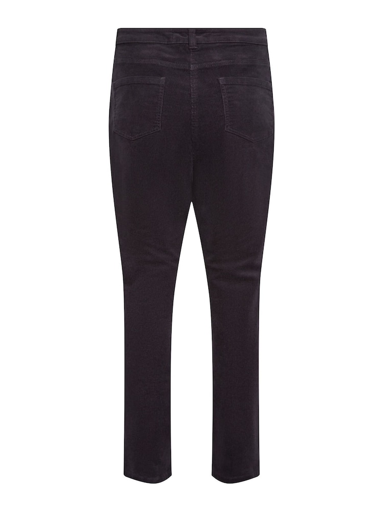 M&Co Black Straight Leg Corduroy Trousers - Image 4 of 4