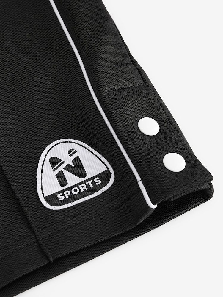 Black Sport Badge Shorts (3-16yrs) - Image 7 of 7 Black Sport Badge Shorts (3-16yrs) - Image 7 of 7