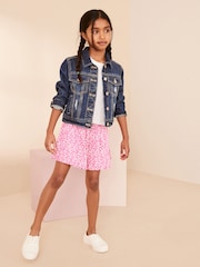 Pink Ditsy Floral Pull On Skort (3-16yrs) - Image 1 of 8