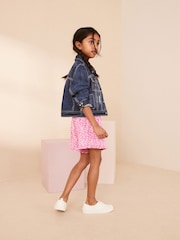 Pink Ditsy Floral Pull On Skort (3-16yrs) - Image 2 of 8