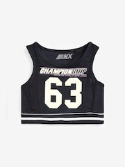 Black Slogan Sports Crop Top (5-16yrs) - Image 5 of 7