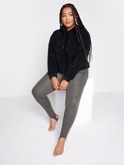 Yours Curve Grey Stirrup Leggings - Image 4 of 4