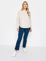 M&Co Blue Petite Straight Leg Cord Trousers - Image 1 of 1