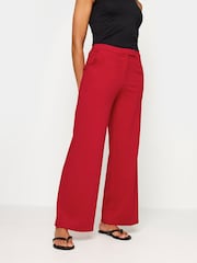 M&Co Red Ponte Wide Leg Trousers - Image 1 of 4