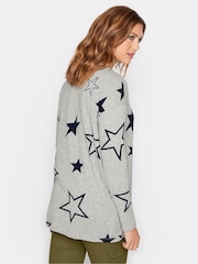 Long Tall Sally Grey Black Star Jumper - Image 3 of 4