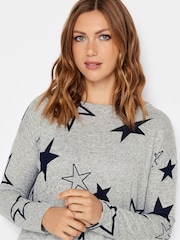 Long Tall Sally Grey Black Star Jumper - Image 4 of 4