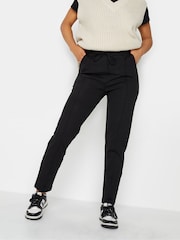 PixieGirl Petite Black Pintuck Tie Waist Wide Leg Trousers - Image 1 of 3
