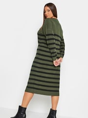 Yours Curve Green Crew Neck Dress - Image 2 of 5