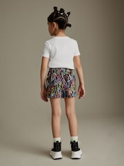 Black Graffiti Heart Jersey Shorts (3-16yrs) - Image 3 of 7