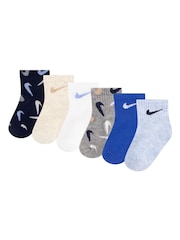 Nike Swooshfetti Knöchelsocken 6er-Packung - Bild 1 von 4