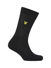 Lyle & Scott Black Montrose Sports Black Socks 5 Pack - Image 3 of 6