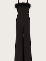 Monsoon Eva Feather Black Jumpsuit - Image 1 of 4