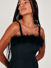 Monsoon Eva Feather Black Jumpsuit - Image 4 of 4
