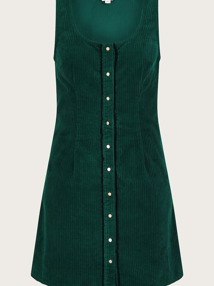 Monsoon Green Jumbo Cord Pinafore Dress - Image 4 of 4 Monsoon Green Jumbo Cord Pinafore Dress - Image 4 of 4