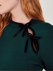 Monsoon Green Bea Bow Tunic Dress - Image 4 of 5