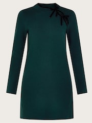 Monsoon Green Bea Bow Tunic Dress - Image 5 of 5