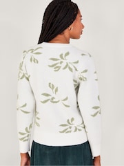 Monsoon Natural Mia Mistletoe Jumper - Image 2 of 5