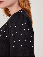 Monsoon Black Bow Betsy Jumper - Image 3 of 5