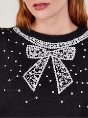 Monsoon Black Bow Betsy Jumper - Image 4 of 5