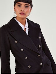 Monsoon Black Double-Breasted Daria Coat - Image 4 of 5