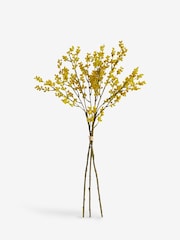 Set of 3 Yellow Artificial Mimosa Stems - Image 3 of 3