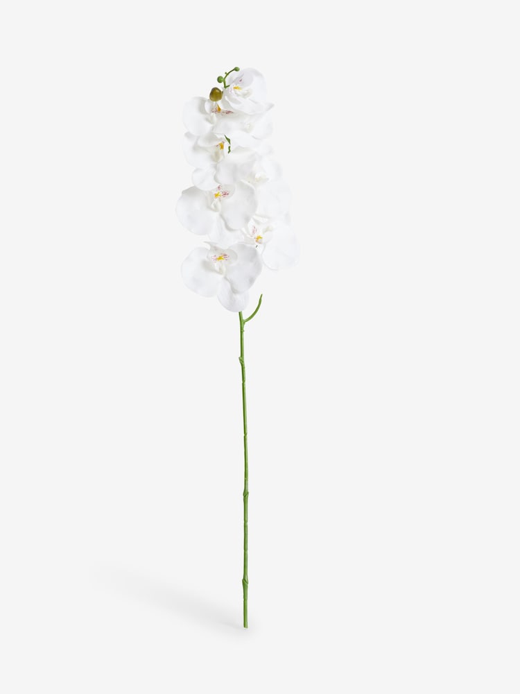 White Artificial Orchid Stem - Image 2 of 2